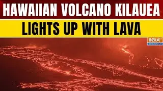 Kilauea Volcano in Hawaii Displays Fiery Red Lava Inside Crater | World News | India TV English