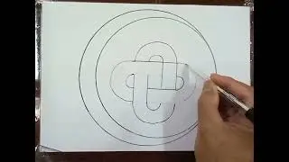 how to draw simple 3d chain link