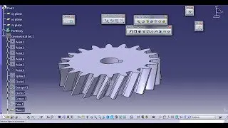 Design of a Helical Gear in CATIA V5