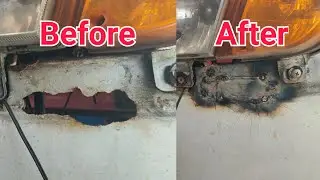 Rust hole repair - Rust repair with Welding | How to Fix Rust Holes in Vehicle Headlight