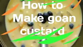 The goan sweet dish ( CUSTARD ) by the goan chef