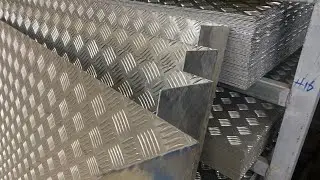 Nhôm tấm chống trượt gấp làm thùng xe ô tô, nhôm lót sàn, nhôm gân, nhôm nhám, nhôm chống trơn A3003