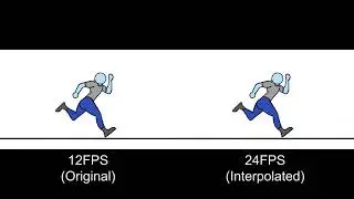 [12FPS vs. 24FPS Interpolated] Clean Up Run Cycle FPS Comparison