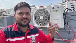 Voltas inverter split AC gas leak problem error code EC #ac 