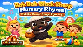 Bah! Bah! Black Sheep 🐑 |Nursery Rhyme 🎵 | Toddler Dance Song (Ages 1–4) | Kids Playhouse Tv