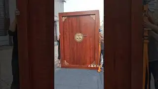 Indonesian Merbau Anti-Corrosion Solid Wood Door | Built to Last #woodworking #ubdiy #solidwooddoor