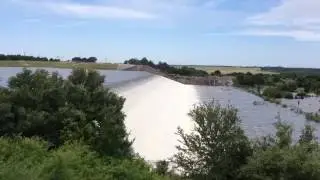 Heavy Rain Triggers Flooding at Lake Somerville DAM, TEXAS 5-30-2016