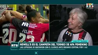NEWELL&rsquo;S CAMPE&Oacute;N EN LA CANCHA DE CENTRAL | Mar&iacute;a Victoria Vives tras el hist&oacute;rico triunfo