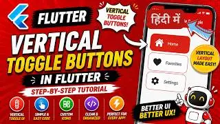 Vertical Toggle Button in Flutter Android App | Switch Options Vertically | IT WALA | HINDI-हिंदी