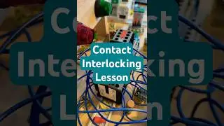 Electrical contact interlocking lesson. #electricalcircuit #electricalschematic