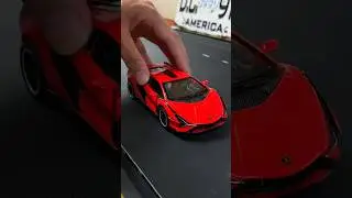 #2 Miniature Lamborghini Sian red version diecast model car #diecast #cars #modelcars