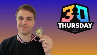 Meine erste Medaille beim 3 0 Thursday!!