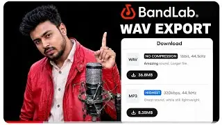 Bandlab song Wav Export   /  How to download music in wav quality form bandlab (In Mobile)