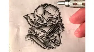 Abstract art a scribble turns into -? (Speed drawing)