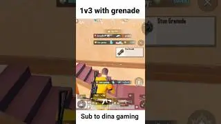 1v3 with grenade #pubg #youtubeshorts #pubgmobile #bgmi #shorts