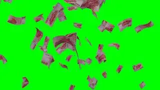 Taiwan Dollar falling green screen / white screen / black screen