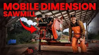 Sawmilling with Sterling - Milling Lumber to Build an A Frame Cabin - Mobile Dimension Sawmill