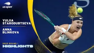 Yuliia Starodubtseva vs. Anna Blinkova Highlights | 2025 US Open Round 1