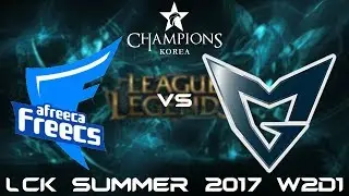 [LCK] Afreeca Freecs vs Samsung Galaxy Highlight Game 3 W2D1 LCK SUMMER 2017