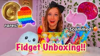 HUGE MYSTERY FIDGETS UNBOXING + VENDING MACHINE HAUL!!😍✨*I GOT SCAMMED?!*😰 (ASMR!)