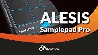 O Acústico Apresenta ALESIS Sample PAD PRO 8 Pads Percussão e Bateria Eletrônica