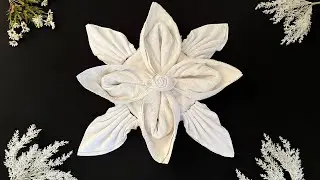 Towel Folding Lotus | How to Make Towel Origami | Towel art in Housekeeping | Bed Decoration
