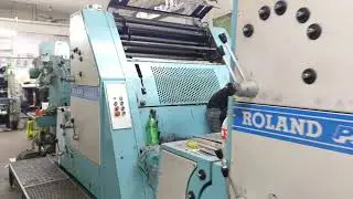 Roland Parva 4 Color offset Printing Machine #board #paper #machine #printing #roland_parva