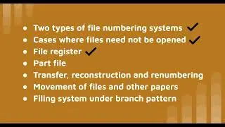 Office Procedures - Part 9 - File numbering system