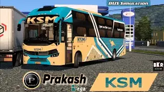 KSM TRAVELS BRAND NEW CAPELLA 13.5M AC SLEEPER BUS | Realistic Journey | #ets2 #busdriving