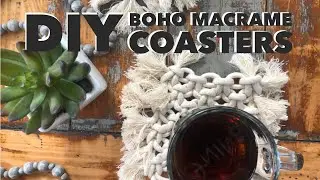 DIY with ME! | Boho Macrame Coasters | EASY | Cass Schroeder