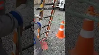 nr 35 padrão enel em escada, amarração de base