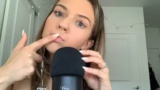 ASMR| SCRATCHING YOUR EARS WITH LONG NAILS/ LOUD LIP SMACKING WITH INAUDIBLE WHISPERING