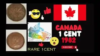 Canada 1 Cent - Elizabeth II 2nd portrait, 12 sided 1982 bronze coin