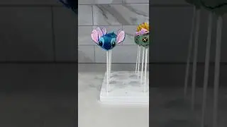 Давайте сделаем кейк-попсы в виде Стича! #шорты #кейкэппопсыввидеСтича