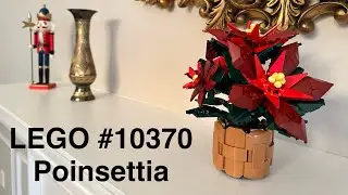 Lego Poinsettia Timelapse Build - Holiday Gift