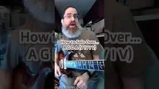 How To Solo Over...A G D A (V IV I V) #guitar #guitarlesson #guitarsolo #blues #jamband #rock