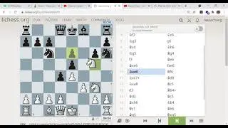 A analyzed game played with a 1079 elo rated chess player.