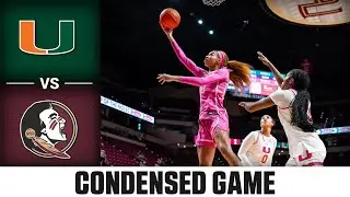 Miami vs. Florida State Condensed Game | 2025-26 ACC Women's Basketball