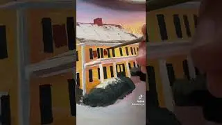 Paint w/ me 🎨👩🏻&zwj;🎨 #artist #artwork #artpainting #naturepainting #winterscene #winterart #gouache