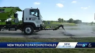 Iowa DOT introduces remote-controlled pothole-filling truck for safer repairs