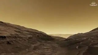 Chasm in Gale Crater on Mars