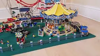 Lego creator fairground amusement set with motor motion