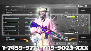 New Update 4.2🔱Best Sensitivity code + Control Settings Pubg Mobile /Bgmi Sensitivity 2026