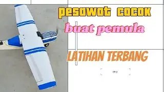 Pesawat yang cocok untuk pemula belajar take off  & landing.. @albi hobby