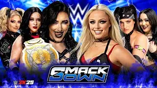 WWE SMACKDOWN: Риа Рипли, Стефани Вакер, Алекса против Лив Морган и Роксанны Ракель | Полный матч...