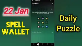 Spell Wallet Daily Puzzle | Spell wallet Daily Puzzle Today 22 January | Spell wallet Daily Combo