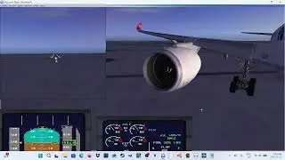 TDS Airbus A350 trent XWB engine sound FSX landing toronto