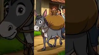 ​The Proud Horse and the Smart Donkey #shortvideo #horse #donkey