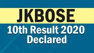 JKBOSE 10th Class Results 2020 Declared | 70% Students Passed the Exams