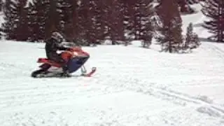 Andreas riding his Snow Hawk 503F